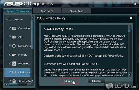 asus hard drive tests|asus system diagnosis results.